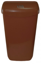 Корзина настенная для мусора Lime  974235 / 23 л / коричневый