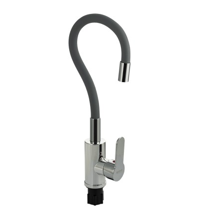 Смеситель BRIMIX для кухни с гибким изливом шаровый хром / 5927