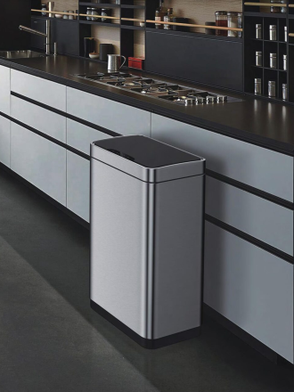 Ведро для мусора сенсорное WeltWasser VEGAS MT 30L Матовая сталь / 10000011275