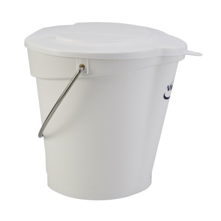 Ведро Vikan 6 л пластик белое / 56885