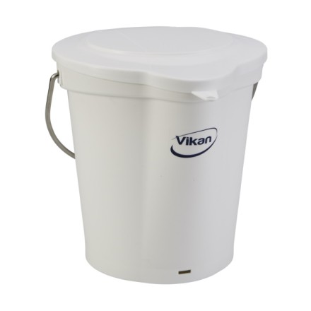 Ведро Vikan 6 л пластик белое / 56885