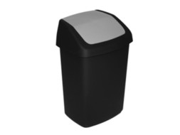 Урна для мусора CURVER Swing bin 15л пластик черный / 229420