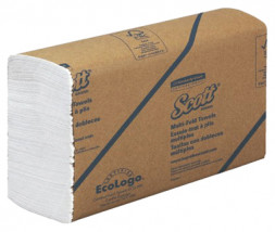 Бумажные полотенца листовые Kimberly-Clark Scott Multifold 3749, 250шт, 1слой (пач.)