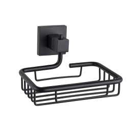 Мыльница настенная решетчатая 13 см D-Lin металл черная / D221222