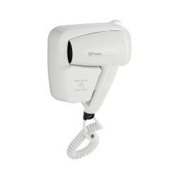 Фен для волос настенный GFmark 1200 Вт 18 м/с пластик белый / 6815