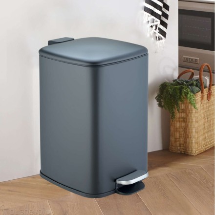 Ведро для мусора педальное WeltWasser BERG BL 20L Черный матовый / 10000013424