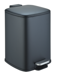 Ведро для мусора педальное WeltWasser BERG BL 20L Черный матовый / 10000013424