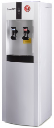 Кулер для воды Aqua Work белый нагрев есть, охлаждение компрессорное / 16-LR