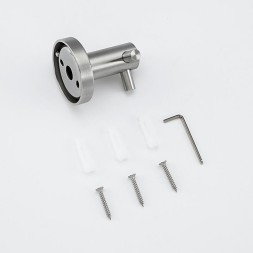 Крючок двойной настенный FRAP металл сатин / F30105-2