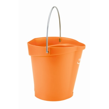 Ведро Vikan 6 л пластик оранжевое / 56887
