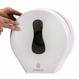 BINELE zType DP01RW Диспенсер для туалетной бумаги для средних рулонов пластик белый