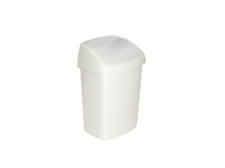Урна для мусора CURVER Swing bin 50л пластик белая / 173184