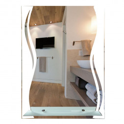 Klimi 45612 Прямоугольное зеркало с матированным рисунком