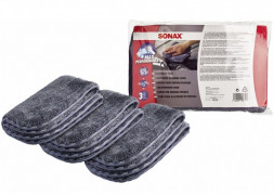 SONAX 450441 Мягкая микрофибра 1300г/м2 / ProfiLine / упак - 3 шт