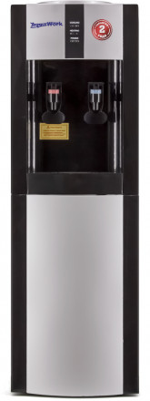 Кулер для воды Aqua Work серебро-черный нагрев есть, охлаждение компрессорное / 16-LR