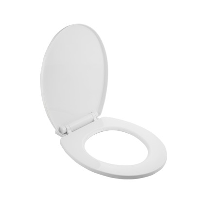 Сиденье для унитаза Klimi с микролифтом О-образное пластик белый / Р06