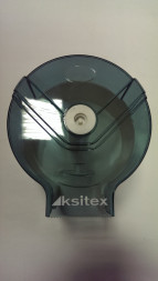 Диспенсер для бытовых рулонов туалетной бумаги пластик зелено-прозрачный Ksitex TH-6801G 
