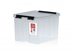003-00.07 Rox Box Контейнер с крышкой и клипсами 3 прозрачный 21х17х14 см