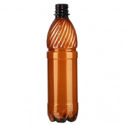 Бутылка 500мл без пробки УЗКОЕ ГОРЛО коричневая (для газированной воды,кваса) упак.(135 шт.)