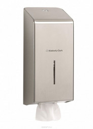Kimberly-Clark 8972 Диспенсер для листовой туалетной бумаги металл серебро
