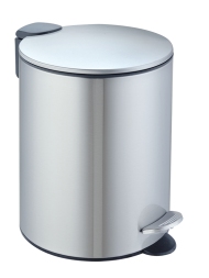 Ведро для мусора педальное WeltWasser BETTA MT 5L Матовая сталь / 10000013382