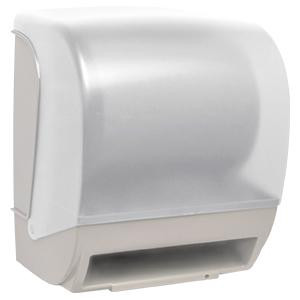 Диспенсер для бумажных полотенец Nofer в рулонах, автоматический, пластик белый / 04004.2.W