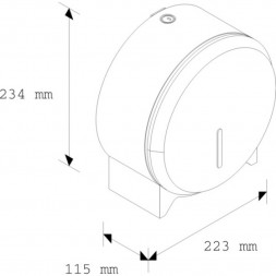 Диспенсер MERIDA STELLA для средних рулонов туалетной бумаги металл хром / BSP201