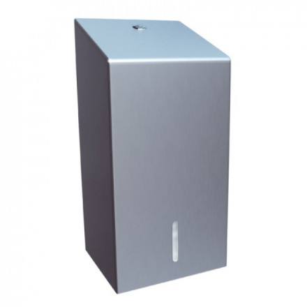 Диспенсер MERIDA STELLA для листовой туалетной бумаги металл матовая сталь / BSM401
