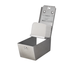 Диспенсер MERIDA STELLA для листовой туалетной бумаги металл матовая сталь / BSM401