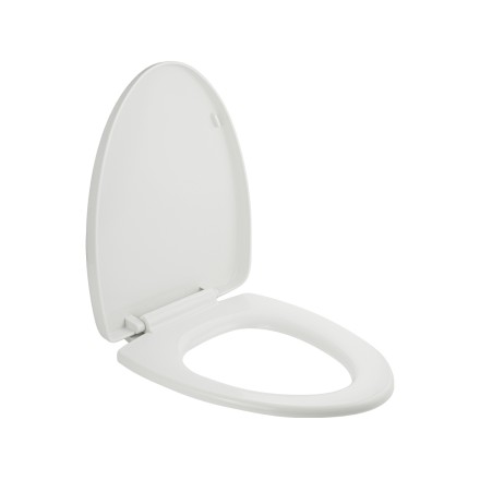 Сиденье для унитаза Klimi с микролифтом V-образное пластик белый / 7002