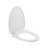 Сиденье для унитаза Klimi с микролифтом V-образное пластик белый / 7002