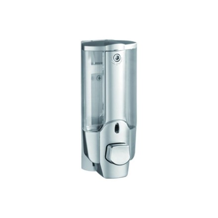 Дозатор для жидкого мыла 0,35 л D-Lin пластик серый / D201125-1