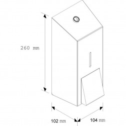 Дозатор MERIDA STELLA для пены наливной 700мл металл матовая сталь / DSM203