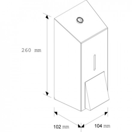 Дозатор MERIDA STELLA для пены наливной 700мл металл матовая сталь / DSM203