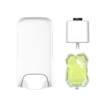 Дозатор для ЖИДКОГО ДЕЗ СРЕДСТВА WisePro M220M-WD наливной механический 500 мл, белый / 72060