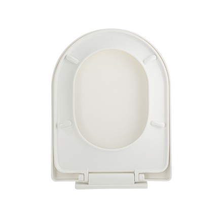 Сиденье для унитаза Klimi с микролифтом U-образное пластик белый / 7003