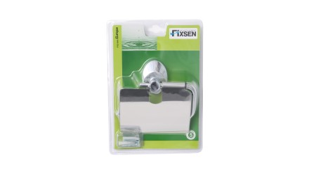 Бумагодержатель с крышкой Fixsen Europa Хром / FX-21810