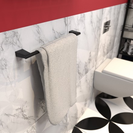 Полотенцедержатель трубчатый Fixsen Trend Черный / FX-97801