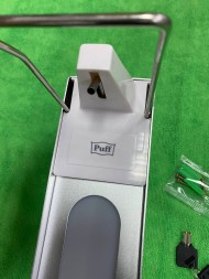 Металлический локтевой дозатор для мыла 1л С ЗАМКОМ Puff-8199 / 1402.182
