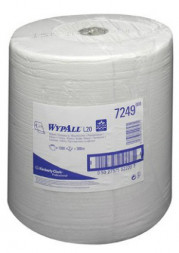 Kimberly-Clark 7249 WYPALL L20 Extra Протирочные салфетки - Большой рулон, белые (рул.)