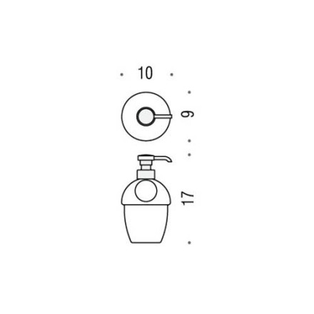 Дозатор для мыла COLOMBO DESIGN MELO настольный 0,38 л стекло / B9305