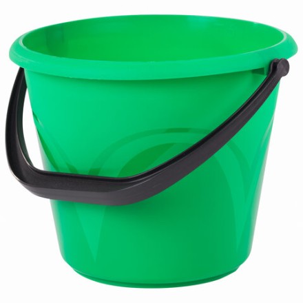 Ведро хозяйственное 6л пластик, цвет зеленый, без крышки, пищевое KLIMI / 603891