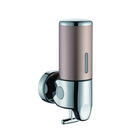 Дозатор для жидкого мыла D-Lin 500 мл пластик коричневый / D201134