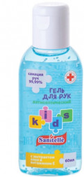 Klimi 0060-EA-K Гель для рук антисептический SANITELLE Kids &quot;Алоэ&quot;, с витамином Е / 60 мл