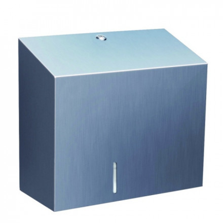 Диспенсер MERIDA STELLA для средних рулонов туалетной бумаги металл матовая сталь / BSM101