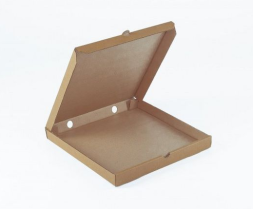 Коробка для пиццы из гофрокартона Klimi 25*25*4 см / бурая 50 шт. (упак.) / 32-0301