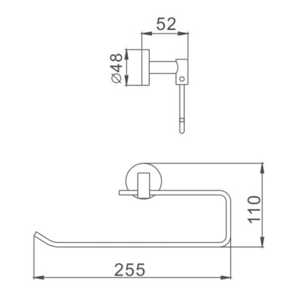 Держатель для бумажных полотенец D-Lin металл хром / D232100