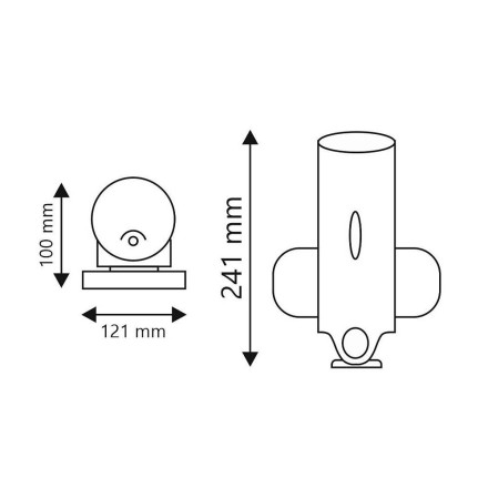 Дозатор для жидкого мыла D-Lin 500 мл пластик желтый / D201135
