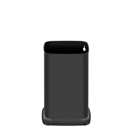 Мусорное ведро без крышки EKO 7 л, окрашенная сталь, БЕЛЫЙ / EK9084 P-7L-MW