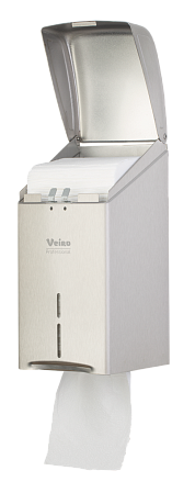 Veiro Professional DTH100CS Диспенсер для листовой туалетной бумаги металл матовая сталь / L-ONE Steel
